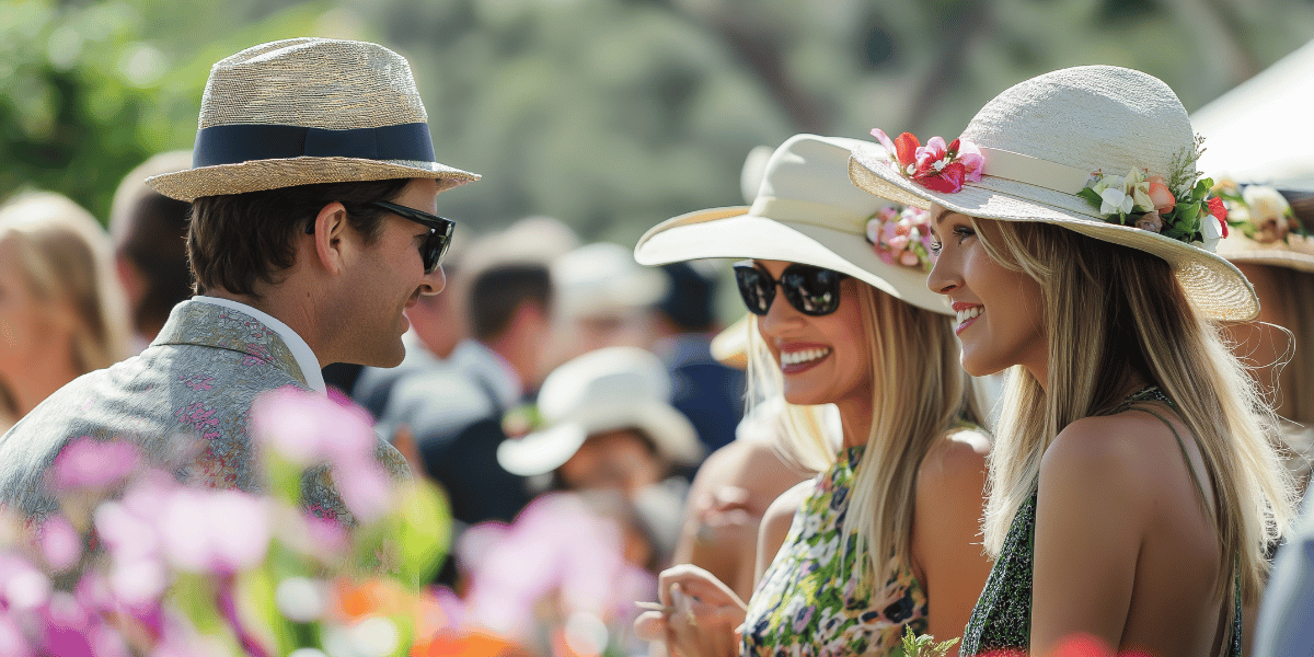 Race horse owners enjoying the spring carnival